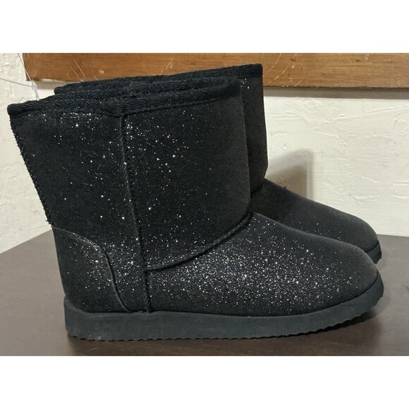 wonder nation Other - Wonder Nation Children's Boots Black Faux Fur Easy On/off Size 5 New W/O Tags